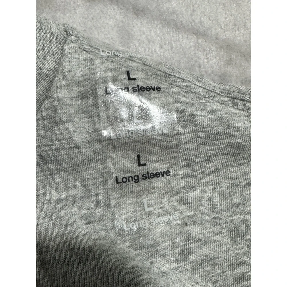 GAP Kids T-Shirt Boys Size Large Gray Long Sleeve A‎ Christmas Story Theme NWT